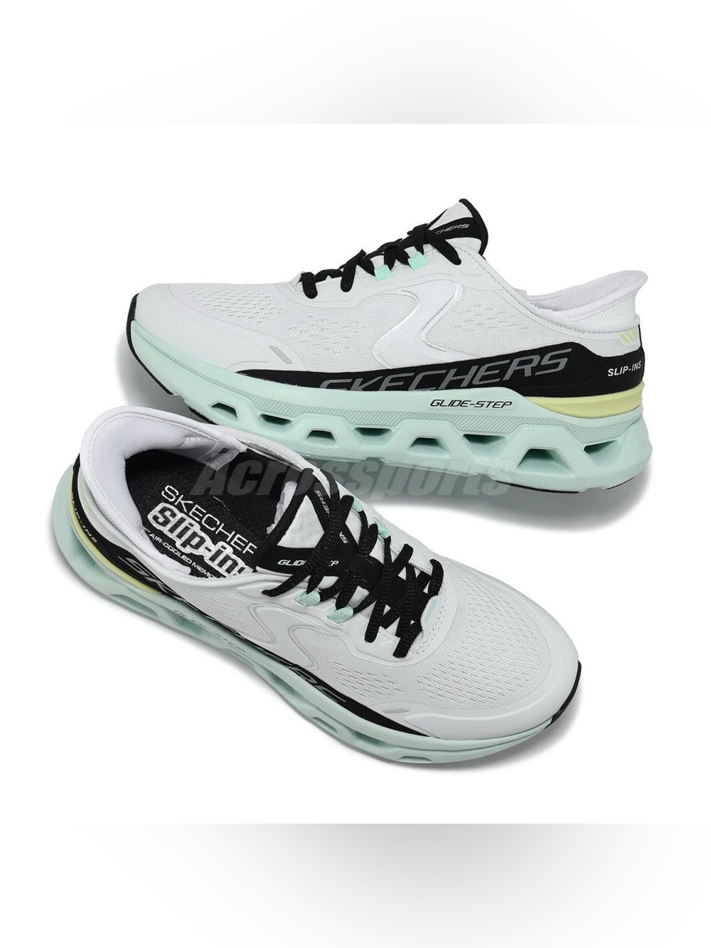 Skechers Slip-ins Hands Free Glide Step Altus Sneaker White Mint Wide | 8.5 Wide